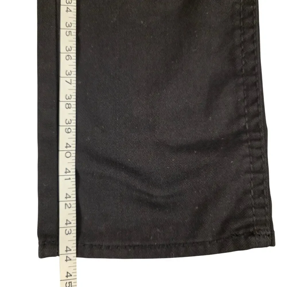 True Religion Ricky Super T Jeans 36x32 Wounded Fox Black Red Stitch USA